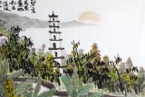 【已售】黃奇松 三尺《碧云天 黃葉地》 中國(guó)民盟美術(shù)家協(xié)會(huì)理事