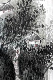 黃奇松三尺精品山水畫(huà)《流水無(wú)弦萬(wàn)古琴》