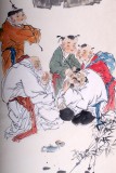QA南海禪寺 妙林居士 四尺人物畫《扒耳圖》