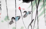 【已售】湖北美協(xié)會員庾超然四尺荷花圖《香遠(yuǎn)益清》