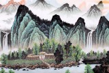 【已售】寧良成六尺精品風水畫《旭日東升》