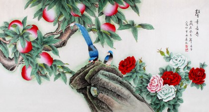 北京美協凌雪六尺祝壽字畫《馨香長壽》