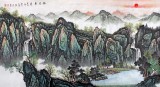寧良成六尺風(fēng)水畫《旭日東升》