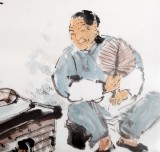 陳漫之小尺寸村中慈母《記憶中之老鍋臺》（詢價）