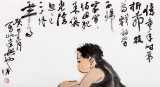 QA陳漫之小尺寸水墨人物畫《憶童年》
