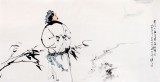 陳漫之四尺杜甫詩意《月是故鄉明》（詢價）