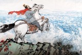 QA庾超然六尺精品山水畫《觀滄海》