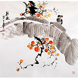 王寶欽 四尺斗方《秋趣》當代花鳥牡丹畫名家（詢價）