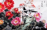 QA著名花鳥畫家曲逸之小八尺《福壽長春圖》