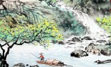 【已售】民盟美協理事黃奇松三尺《瀑布出云韻獨清》