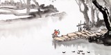民盟美協理事黃奇松三尺《秋水無痕玉鏡清》