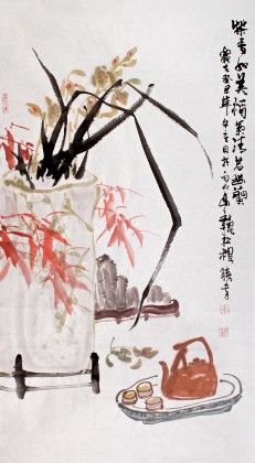 李勝春三尺蘭花國畫《氣清若幽蘭》