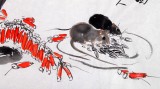 【已售】王向陽四尺斗方《新春賀歲圖》 中國美術(shù)家協(xié)會(huì)會(huì)員（詢價(jià)）