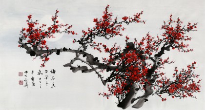安徽美協何華賢三尺《梅花香自苦寒來》（詢價）