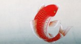 【已售】北京美協凌雪三尺雙魚圖《年年有余》