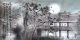民盟美協理事黃奇松四尺《風雨橋上唱山歌》