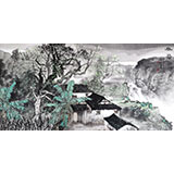 民盟美協理事黃奇松四尺《幽居圖》