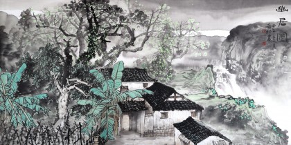 民盟美協理事黃奇松四尺《幽居圖》