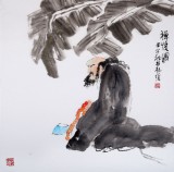 南海禪寺 妙林居士 四尺斗方《悟禪圖》