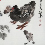 中國美協會員張延東三尺《秋叢繞舍》