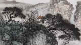 民盟美協理事黃奇松小六尺《一雨經時勢未休》