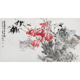 中國美協會員張延東三尺《春在城南芳草路》