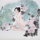 魏志平 四尺斗方《花仙子》 河北省美協(xié)會員