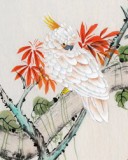 北京美協凌雪 三尺花鳥畫《秋葉承露》