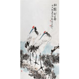 王向陽(yáng) 四尺《松鶴同壽》 中國(guó)美術(shù)家協(xié)會(huì)會(huì)員（詢價(jià)）