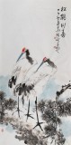 王向陽 四尺《松鶴同壽》 中國美術(shù)家協(xié)會會員（詢價）