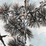 王向陽 四尺《松鶴同壽》 中國美術(shù)家協(xié)會會員（詢價）