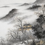 名家劉金河四尺《秋老山容澹 云輕葉壽山》中國(guó)美術(shù)家協(xié)會(huì)會(huì)員（詢價(jià)）