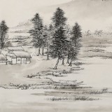 名家孔方小尺寸《水村煙靄圖》（詢價）