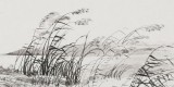 名家孔祥前寫意山水畫《潮白平渚》（詢價）