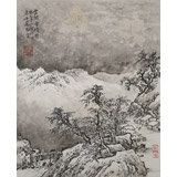 孔方 小尺寸《云開雪棧圖》（詢價）