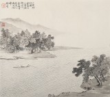 孔方 小尺寸《江棹歸村圖》（詢價(jià)）