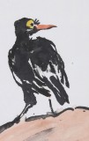名家王永剛小尺寸手指畫《向陽(yáng)》（詢價(jià)）