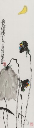 名家王永剛手指畫《荷塘月色》(詢價)