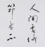 中國書協會員劉山紅 六尺對開《聚散虛空去復還》