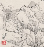 福建美協官鴻小尺寸《山林野壑》
