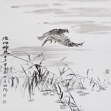 張明河 四尺斗方《濕地精靈》 （微信詢價）