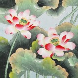 【已售】北京美協(xié)凌雪 六尺花鳥畫《路路皆通》