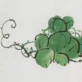 黃藝三尺葡萄畫《秋實圖》