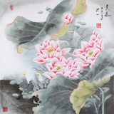 張洪山 四尺斗方《香遠》