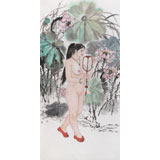  魏志平 四尺《荷塘倩影》 河北省美協會員