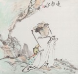 曹建濤 四尺斗方《達摩》 獨具特色水墨人物畫家
