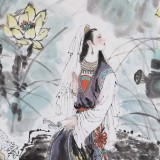 魏志平 四尺《妙玉觀荷》 河北省美協(xié)會(huì)員