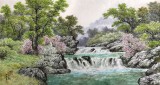 朝鮮名家蔡京華 四尺《溪谷的春天》