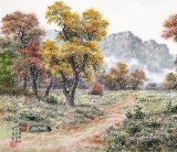 朝鮮名家蔡京華 四尺《故鄉小路》