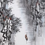 張春奇 四尺《峽江清曉》徐悲鴻紀念館藝術中心理事（詢價）（詢價）